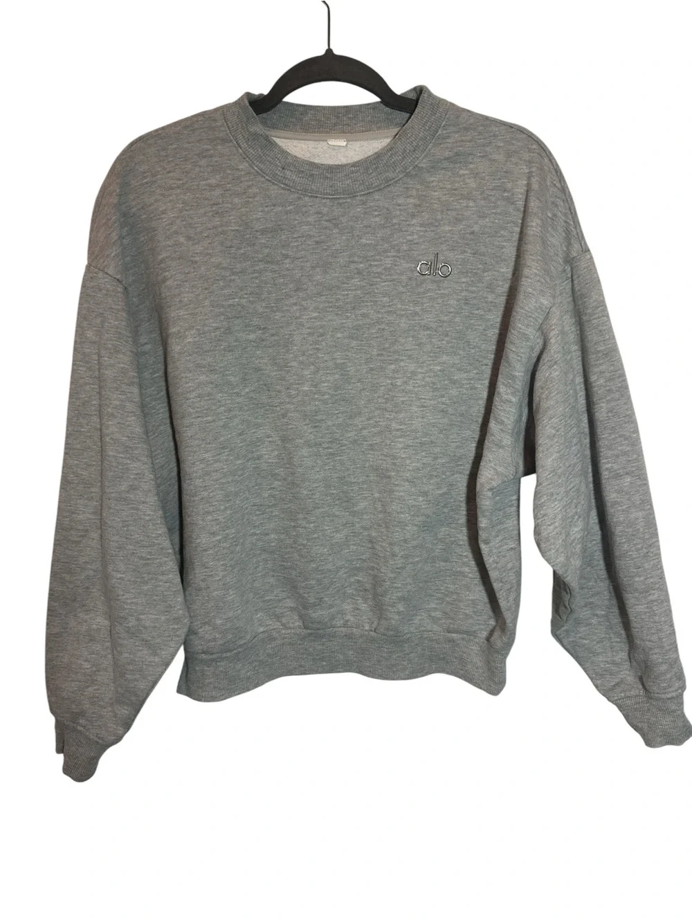 Alo Yoga Accolade Unisex Crew Neck Pullover Athletic Heather Grey Sz Sm/M No Tag